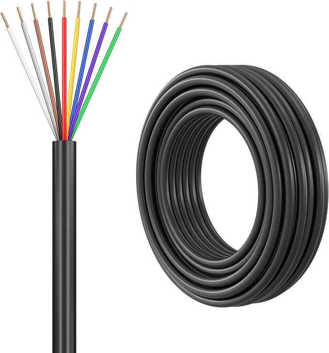 Firmerst 18/9 Solid Sprinkler Wire for up to 8 Valves System 30 Feet
