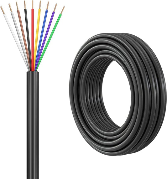 Firmerst 18/9 Solid Sprinkler Wire for up to 8 Valves System 30 Feet