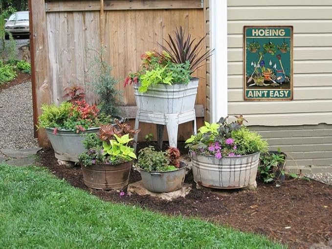 Artlunar Funny Garden Sign Outside Decor Gift For Gardener, 12" x 8" (980)