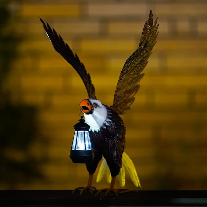 Nacome Metal Bald Eagle Large Outdoor Statues,Yard Decorations Outdoor Garden Sculptures & Statues，Garden Gifts