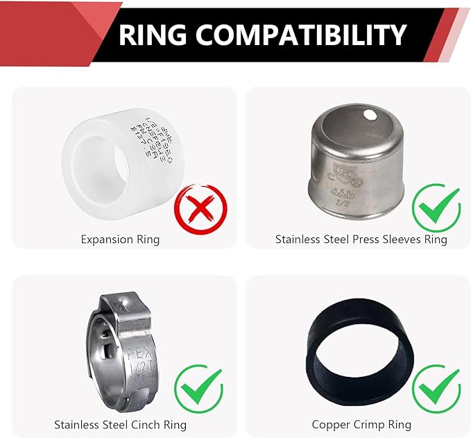 (Pack of 10) EFIELD Pex 1/2-inch Plug End Cap Pipe Barb Crimp Brass Fitting 1/2"