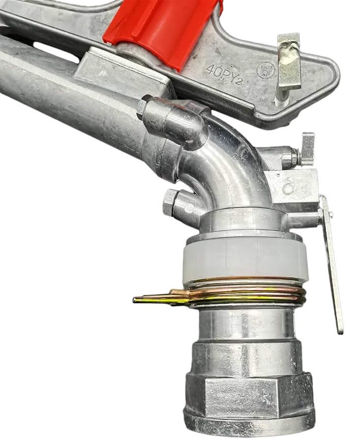 2‘’ Agriculture Farm Irrigation Sprinkler Lawn Sprinkler Irrigation Spray Gun Large-Area Watering Spray 360° Rotary Farm Lawn Garden Irrigation (2.0inch)