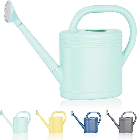 2 Gallon Watering Can for Indoor Plants, Garden Watering Cans for Outdoor Plant House Flower, Modern Plant Watering Can Large Long Spout with Sprinkler Head