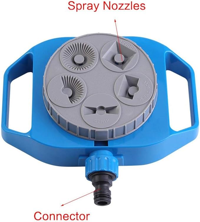 Atyhao Watering Sprinkler 5-Function Multi-use Lawn Irrigation System Plastic Pl Lawn Garden Crop