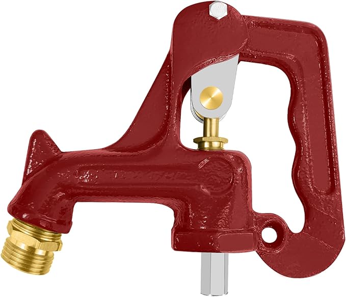 Frost Proof Yard Hydrant Complete Head Assembly,Frost Free Outdoor Faucet Freeze Proof Hydrant Faucet Head for Yard Farm Irrigation,Adapt to 1" NPT Male Thread Pipe W/ 3/8"-16 Nut Rod,Connect 3/4"Hose