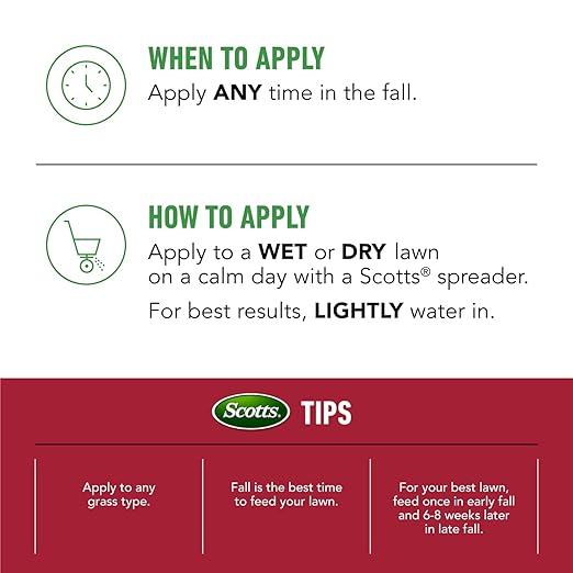 Scotts Turf Builder WinterGuard Fall Lawn Fertilizer for All Grass Types, 15,000 sq. ft., 37.5 lbs.