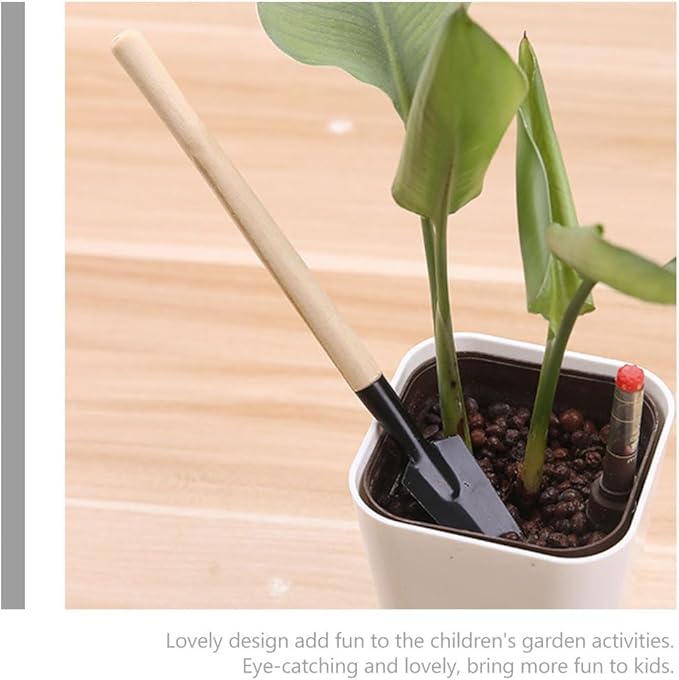 GANAZONO 8 Sets Mini Gardening Tools Portable Garden Hand Tools Set Miniature Gardening Rake Trowel and Shovel for Bonsai Succulents Herbs Planting