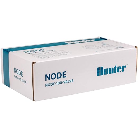 Hunter Sprinkler NODE100 NODE-100 Battery Controller with Solenoid, Small, Blue,Grey