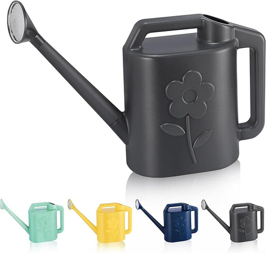 2 Gallon Watering Can for Indoor Plants, Garden Watering Cans for Outdoor Plant House Flower, Modern Plant Watering Can Large Long Spout with Sprinkler Head