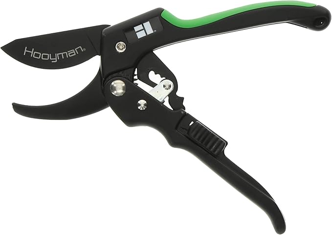 Hooyman Forged Loppers and Ratchet Pruner with Heavy Duty Steel Construction, Ergonomic No-Slip H-Grip Handles, and Blade Lock for Gardening, Land Management, Yard Work, Trimming, Pruning, and Outdoor