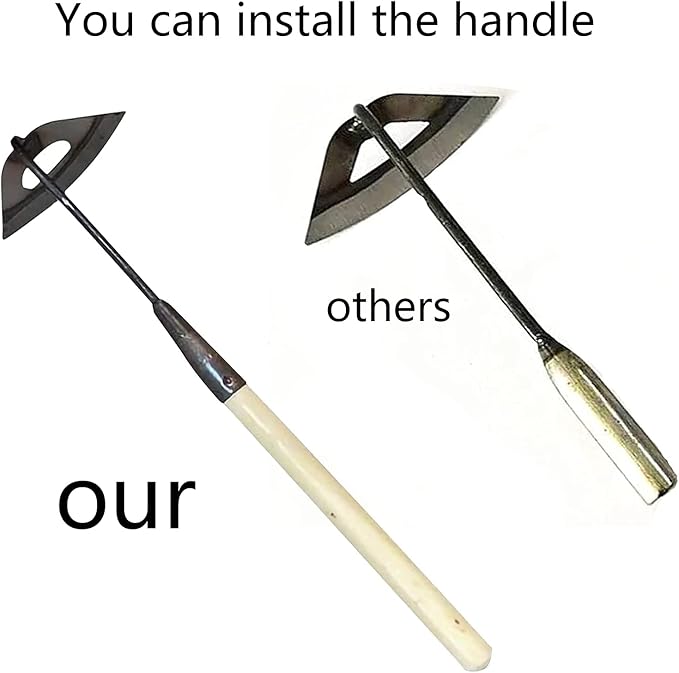 All-Steel Hardened Hollow Hoe,Garden Hoes for Weeding,Hollow Hoe for Gardening,Hoe Garden Tool,Garden Hoe for Backyard Weeding, Loosening, Farm Planting 2