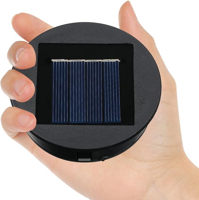 2 Pack Replacement Solar Light Parts-8 lumens Warm White LED Waterproof Solar Light Replacement Top Kit for Outdoor DIY Hanging Lanterns(3.15in)