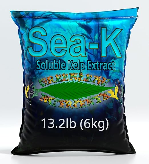 Organic Sea-K for Plants Seaweed and Kelp Fertilizer Supplement Concentrated Extract Powder Nutrient