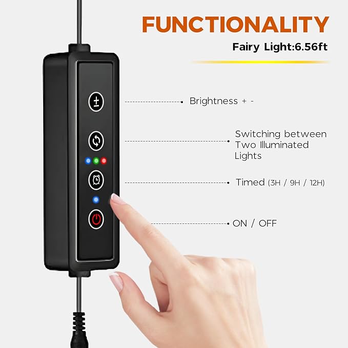 Bamworld Plant Stands with Grow Lights Sets of 2 Tall Plant Shelves for Mutiple Pots Large Plant Holder for Living Room Patio Boho Home Decor for Gardening Warm Light 2pcs