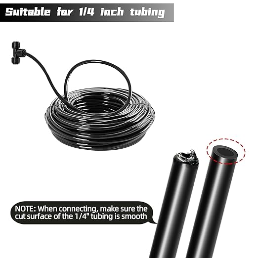 30 Pack Quick Connect 1/4" Drip Irrigation Coupling Connectors, Universal Straights Fitting for 1/4 Inch Irrigation Tubing, Leak Free Fittings for Sprinkler or Drip Irrigation System