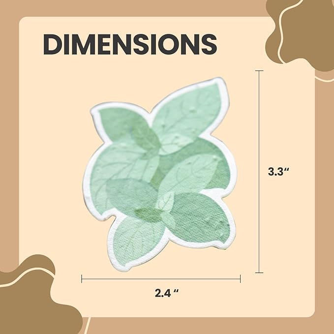 10 Pcs Plantable Seed Paper - Seed Paper Favors | Flower Seed Paper for Gardening, Crafting, Birthdays, Wedding Anniversaries | Indoor Flower Plantable Seeded Paper | Plantable Mini Seed Papers Set