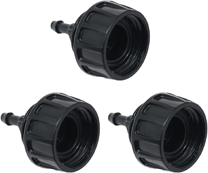 3 Pcs 1/4" Drip Irrigation Tubing Faucet Adapter 3/4" to 1/4" Drip Irrigation Tubing Garden Hose Adapter Irrigation Hose Connection