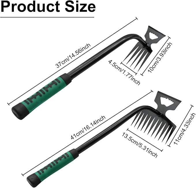 4 Pack Uprooting Weed Pulling Tools,Garden Hand Weeder Tools, Manual Multifunctional Weeders Gardening Tools for Yard and Garden