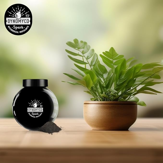 DYNOMYCO Spark 3 in 1 Mycorrhizal Inoculant Root Enhancer Powder for Plants – Root Stimulator for Plants Increases Access to Macro and Micro Nutrients (6 Oz/Up to 38 Plants)