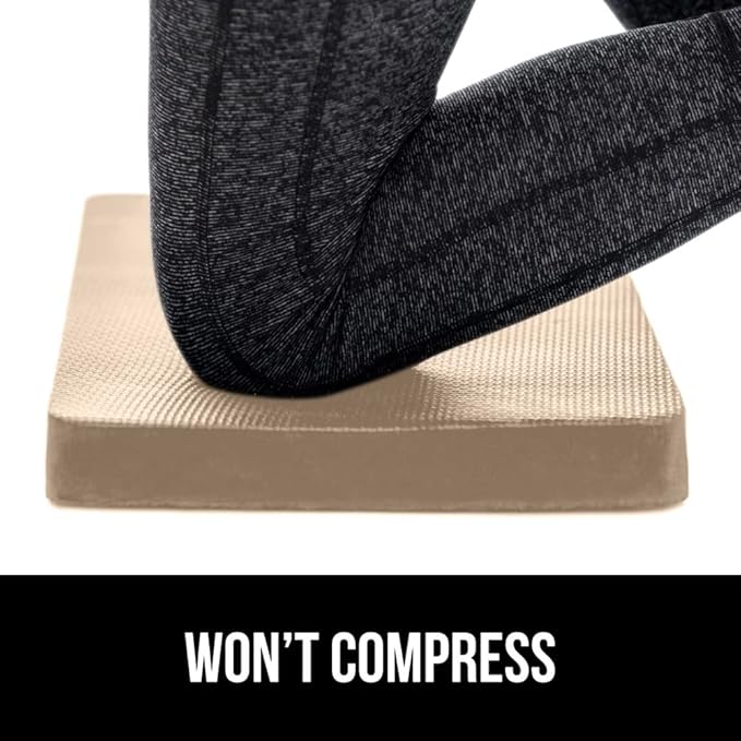 Gorilla Grip Extra Thick Kneeling Pad, Supportive Soft Foam Cushioning for Knee, Water Resistant Construction for Gardening, Bathing Baby, Workout Supplies, Lightweight, Garden Work Gifts