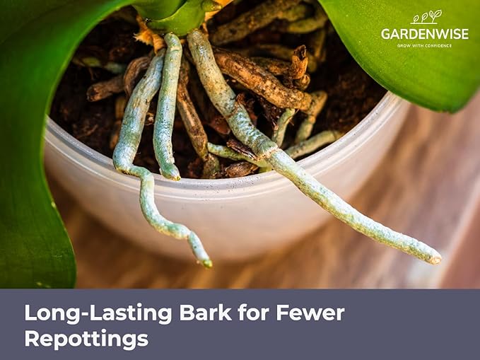 Premium Orchid Bark for Potting Mix – Ready-to-Use Pine Bark for Indoor Plants, Orchid Repotting & Soil Mix Creation, Ideal Orchid Medium (5 quarts)