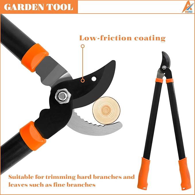 Machete, Hedge Shears and Tree Shears 3pcs Heavy Duty Garden Shears Set With Compound Action Tree Shears, Cut Thick Branches Easily, Tree Trimmer Gardening Tools, Tree, Shrub and Bush Care Kit