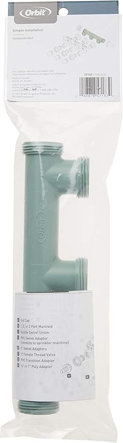 2-Pack Orbit 57183 3-Port Manifold Irrigation System