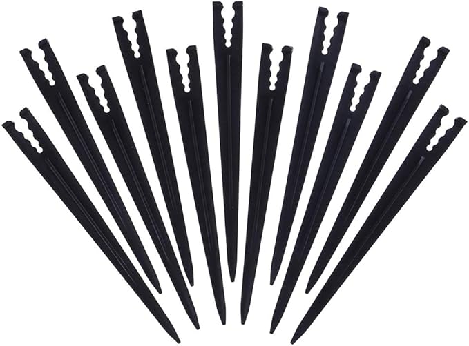 200 Pcs Plastic Irrigation Drip Support Stakes for 1/4-Inch Tubing Hose 4/7 or 3/5 Irrigation Hose Holder&Emitters/Drip Irrigation Kits/Garden Tools for Vegetable Gardens Flower Beds Herbs Garden