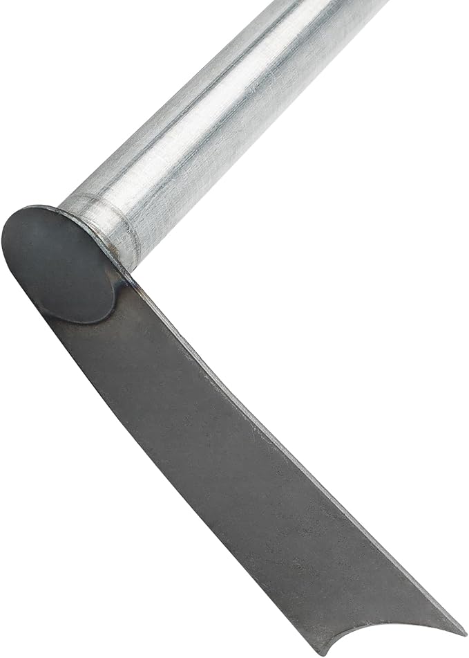 5 PCS Hoe Garden Tool Set, Hoe and Cultivator Hand Tiller, Heavy Duty Digging Hoe, 2 Fork and 3 Fork Hand Tiller for Gardening Weeding Digging Loosening Soil, Carbon Steel