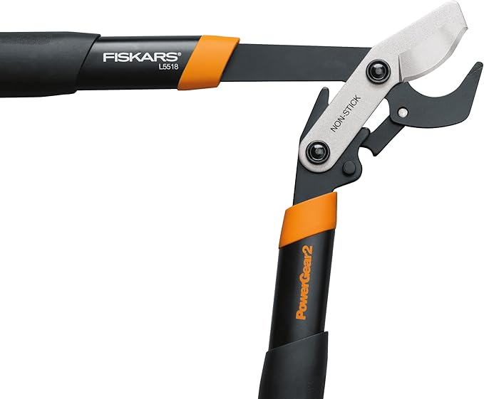 Fiskars 18-Inch Loppers for Tree Trimming, Heavy Duty, Sharp Bypass Steel Blade Tree Branch Cutter up to 1.5-Inch Diameter Cut Capacity, PowerGear2 Technology Multiplies Power, Hand Loppers