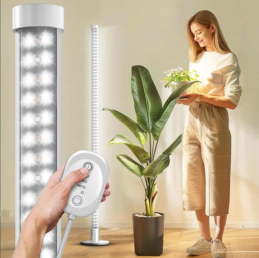 LED Grow Lights for Indoor Plants Full Spectrum - 45in Height Plant Lights for Indoor Growing with Timer, 6000K LED Grow Light Standing Plant Lamp, 243 LEDs