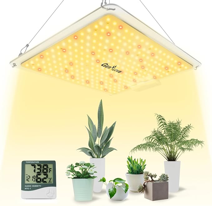 LED Grow Light, SP1500 Sunlike Full Spectrum Dimmable Plant Lights with Thermometer, Growing Lamps for Indoor Plants Seedlings Veg Bloom 4.5x4.5ft