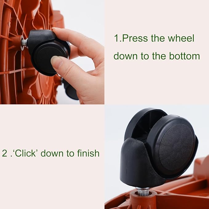 2 Pack 13IN Plant Caddy with Wheels Round Rolling Plant Stand Plant Dolly, 200lbs for Capacity Caddy for Indoor and Outdoor Use, Patio, Flower Pot