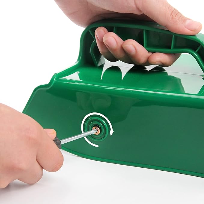 Easier Berry Picker Scoop Blue Berry Picking Rake with Metal Comb and Ergonomic Handle, Huckleberry Picker Harvesting Tool, Green