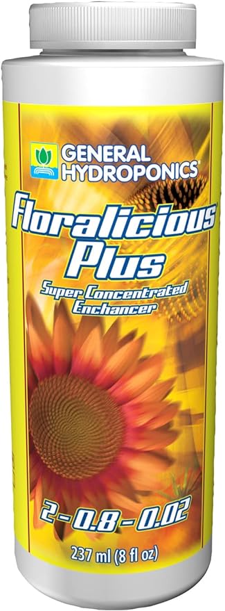 General Hydroponics Floralicious Plus, Vitality Plant Food, 2-0.8-0.5, 8 fl. oz.