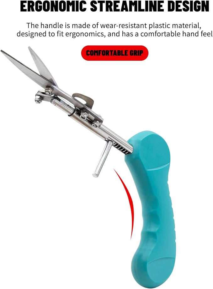 Pointed Stainless Steel Gardening Shears, Hand Pruners, Garden Clippers Handheld, Floristry Scissors, Picking Pepper Wolfberry Fruit (Blue)