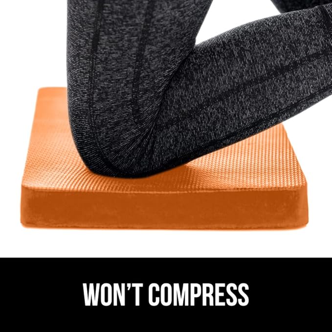 Gorilla Grip Extra Thick Kneeling Pad, Supportive Soft Foam Cushioning for Knee, Water Resistant Construction for Gardening, Bathing Baby, Workout Supplies, Lightweight, Garden Work Gifts