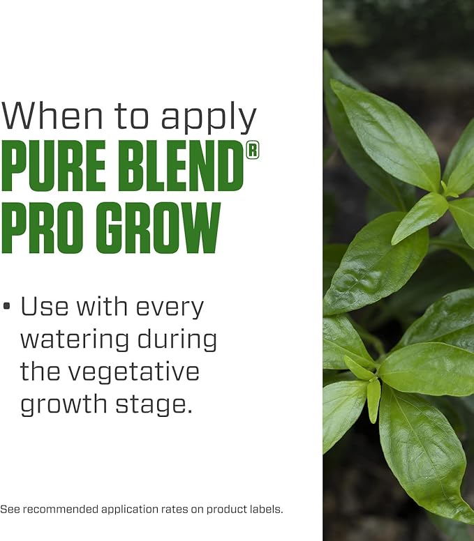 Botanicare Pure Blend Pro Grow, Nutrient, 3-2-4, 1 qt.