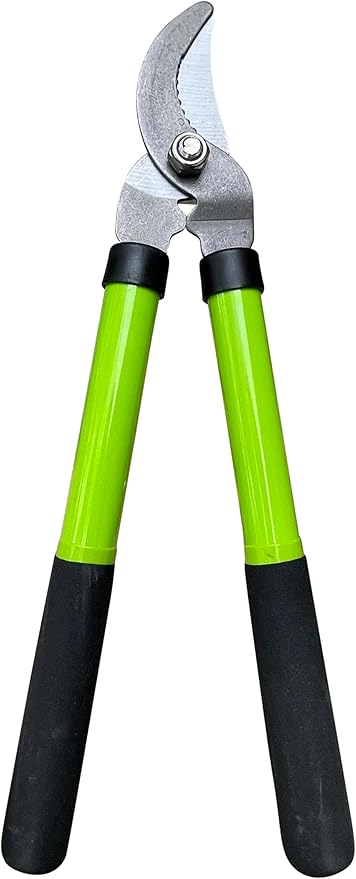 GARDEN GURU Bypass Loppers Tree Trimmer Clipper – Compact 15 inch High Carbon Steel Blade Gardening Loppers Pruning Shear - Comfort Grip Handles – Heavy Duty Branch Cutter – Cut Thick Branches w Ease