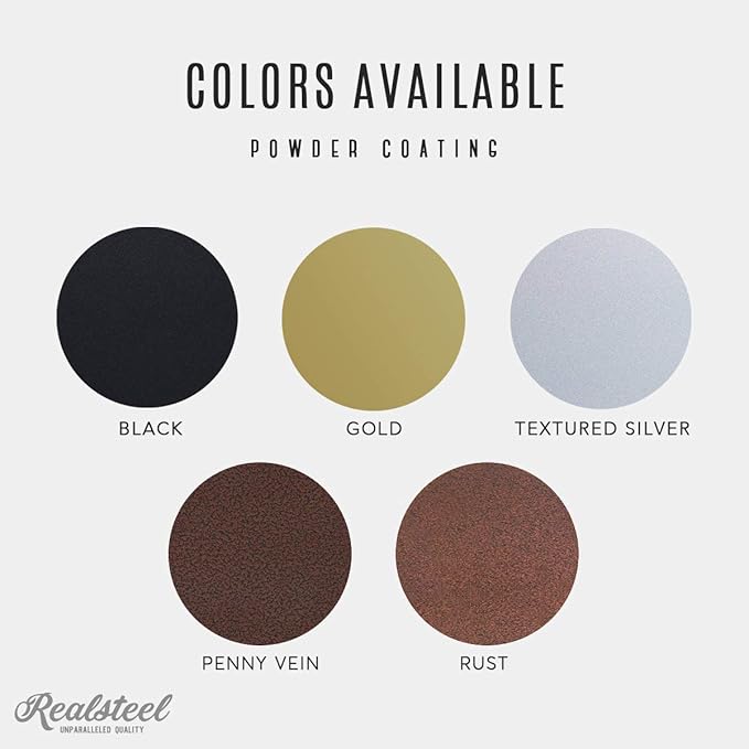 RealSteel Metal Garden Gnomes Outdoor – Steel 4 Pack Lawn Ornaments & Statues, Funny Yard Decor, Weatherproof Garden Decoration, Gift for Gardeners