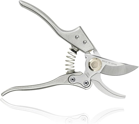 Pruning Shears for Gardening [Made in Japan] 8 Inch Bypass Garden Scissors Secateurs, Premium Japanese Gardening Tools Hand Pruner Clippers with Ergonomic Handle
