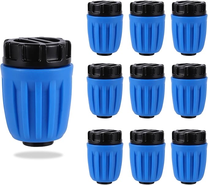 1/2" Blue Drip Irrigation Plug,for 1/2 inch (16mm) Irrigation Tubing(OD 0.620 in.ID is 0.520. in) (10 Pcs Blue)