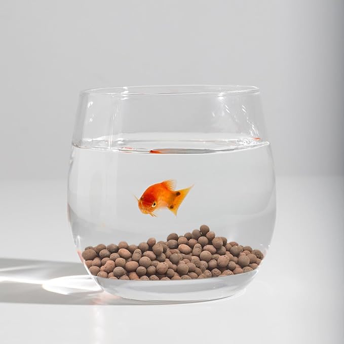 ZeeDix 14LB Leca Clay Pebbles for Plants, 4mm-16mm Natural Leca Balls for Indoor Plants Hydroponic Grow Media, Natural Expanded Clay Pebbles for Potting Mix, Gardening Orchids Terrarium