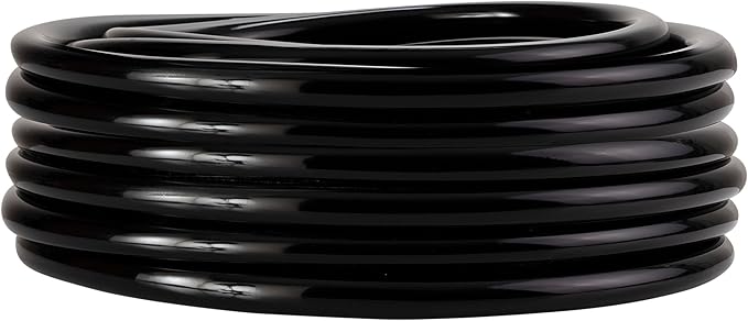 Alpine Corporation 100' PVC Tubing with 1/2" Inside Diameter and 1/8" Wall for Ponds and Fountains, Black