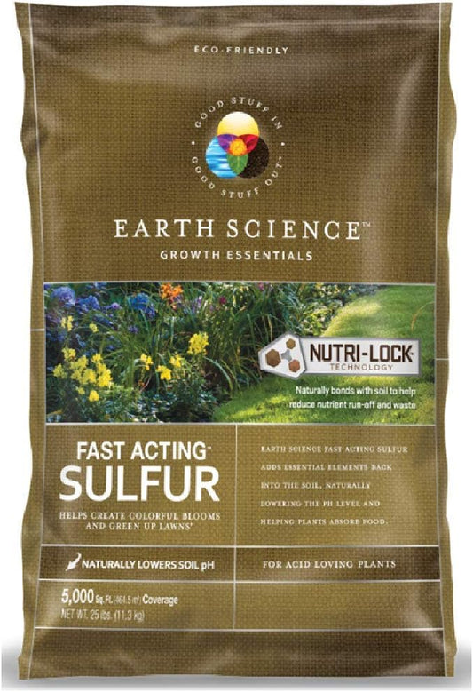 Earth Science Fast Acting Sulfur (25 lb.)