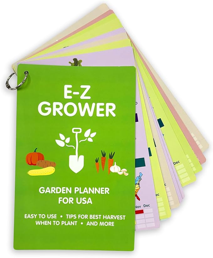 EZ Grower Garden Planner | Tips & Tricks | Gardening Zones for 20 Common Vegetables | Perfect for Beginners | Made in USA