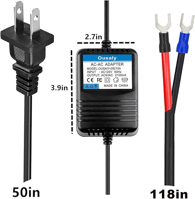 24VAC AC Adapter for Hunter P2C-400/HPC400/ PC400i/PRO-HC PHC-600/PRO-HC PHC-1200/XC600 X-Core/X2-600 Lawn Sprinkler Controller, 24V Transformer Compatible Irrigation Controller Most Models