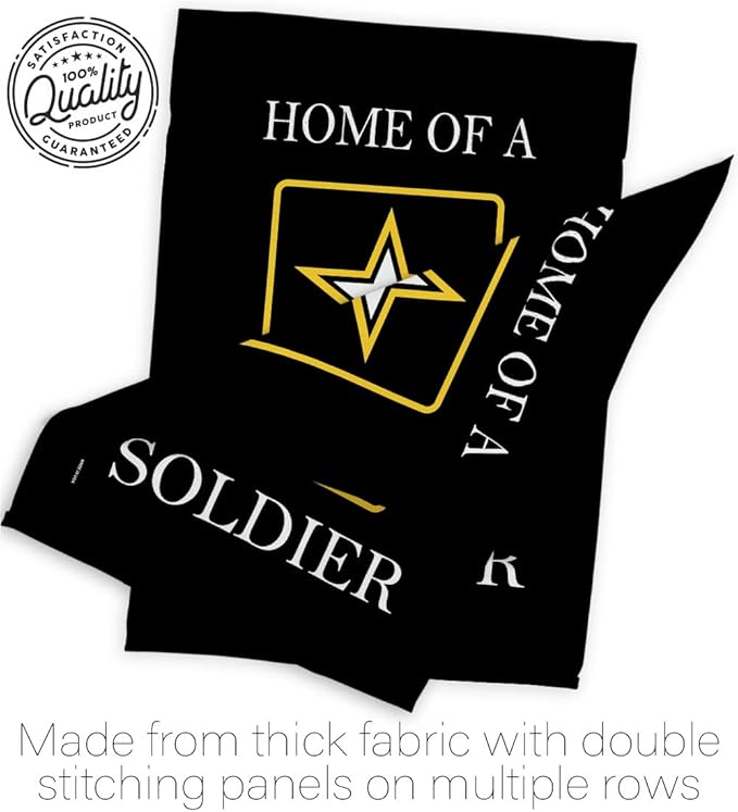 US Army Army Soldier Garden Flag Set Wall Holder Armed Forces Rangers United State American Military Veteran Retire Official House Decoration Banner Small Yard Lawn Proch, 13 x 18.5 inch, Made In USA