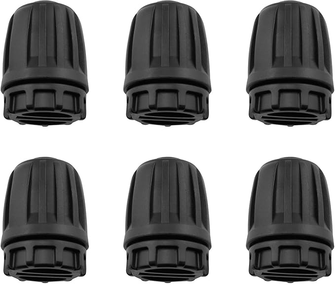 1/2 inch Irrigation Fittings End Plug DGZZI 6PCS Barbed Locked End Plug Connectors For 16mm Drip Tubing Connectors, End Caps Drip Line Nuts Connectors