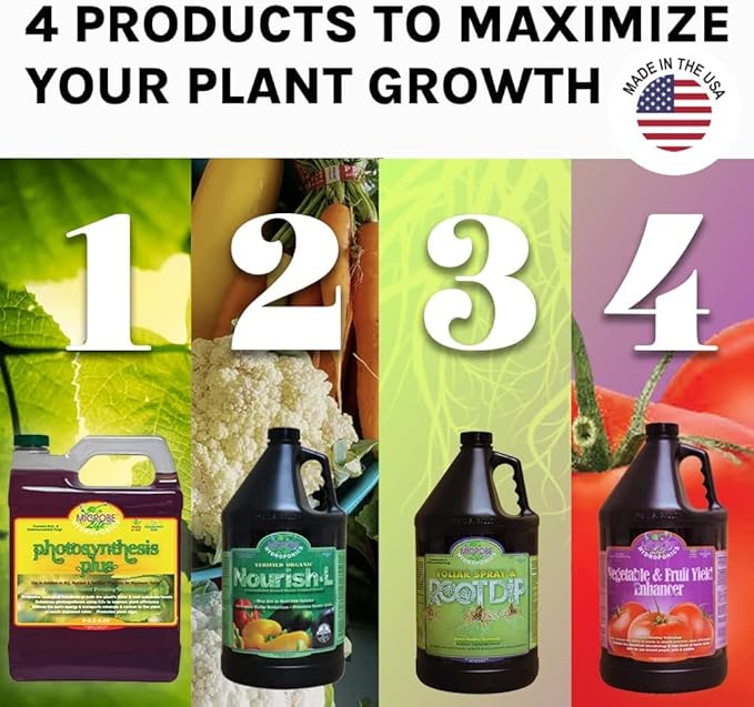 Microbe Life Hydroponics Vegetable & Fruit Plant Growth Yield Enhancer Supplement, Plant Nutrients for Better Growth and Yield, Use with Any Feeding Systems Including Hydroponics or Soil, 2.5 Gallons